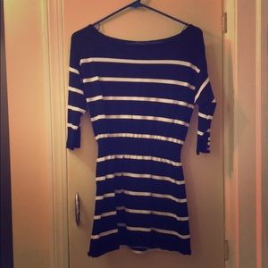 White House Black market Striped Tunic
